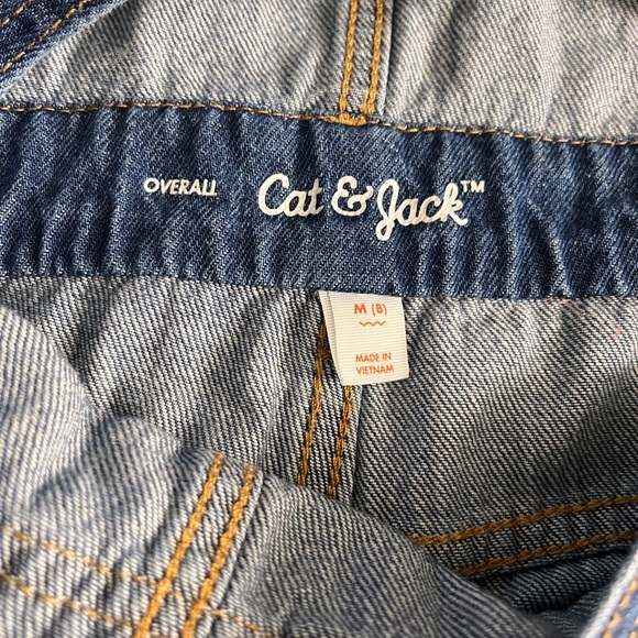 Cat & Jack Denim Overalls size 8 kids - Picture 3 of 4
